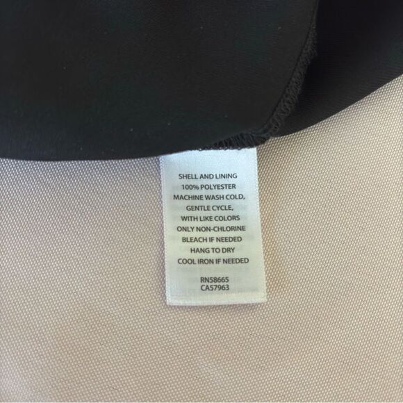 CHELSEA28 Side Tie Satin Dress in Black Size Small NEW - Picture 11 of 15